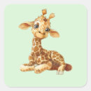 Search for cute cartoon giraffes stickers For kids