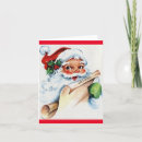 Search for 1940s christmas cards Santa claus