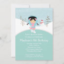 Search for skating birthday invitations Snowflakes