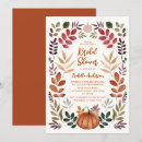 Search for autumn leaves bridal shower invitations Pumpkin
