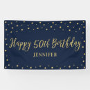 Search for happy 50th birthday banners Elegant
