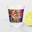Search for skull shot glasses Dia de los muertos