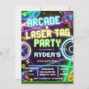 Search for arcade party invitations Laser