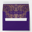 Search for purple and gold envelopes Chic
