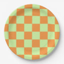 Search for green gingham plates Modern