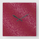 Search for burgundy clocks Girly