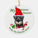 Search for miniature schnauzer dog christmas tree decorations Xmas