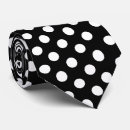 Search for black and white polka dot ties Pattern
