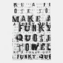 Search for funky tea towels Black and white