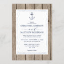 Search for rustic nautical wedding invitations Navy blue