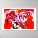 Search for volcano art posters Red
