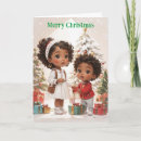 Search for black american christmas cards African
