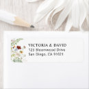 Search for wildflowers return address labels Minimalist
