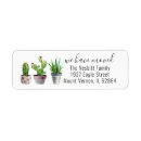 Search for cactus plant return address labels New home