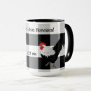 Search for black and white rooster mugs Farm