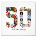 Search for 50th birthday art Black and white