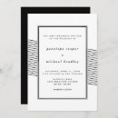 Search for black and white striped wedding invitations Trendy