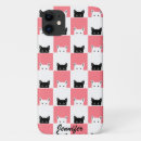 Search for pink kitten iphone cases White