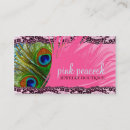 Search for peacock feather business cards Boutique