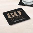 Search for 80 coasters Black and gold