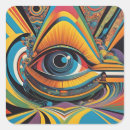 Search for artwork square stickers Trippy
