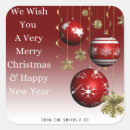 Search for new year wish stickers Red