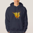 Search for orange and blue hoodies Typography
