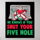 Search for santa hockey christmas decor Goalie