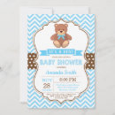 Search for teddy bear baby shower invitations Blue