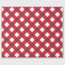 Search for red and white gingham wrapping paper Rustic