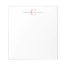 Search for monogrammed notepads Minimalist