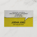 Search for comic book business cards Retro