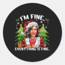 Search for everything is fine stickers Sequin christmas tree xmas
