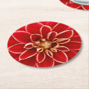 Search for dahlia flower coasters Red