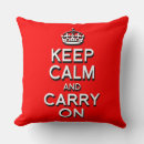 Search for keep calm and carry on cushions Cool