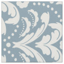 Search for blue and white floral fabric Damask