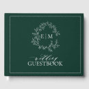 Search for emerald green guest books Elegant