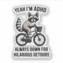 Search for funny raccoon stickers Humor