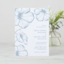 Search for blue flower invitations Bride