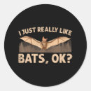 Search for nocturnal animals stickers Bat