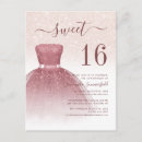 Search for chic sweet 16 invitations Luxurious gold design