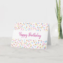 Search for confetti birthday cards Cute