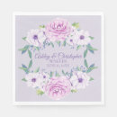 Search for lilac wedding napkins Lavender