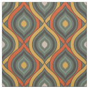 Search for retro orange fabric Mid century modern
