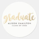 Search for gold foil graduation stickers Stylish