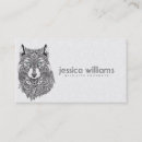 Search for wolf business cards White