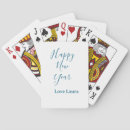 Search for new year playing cards Calligraphy typography elegant