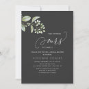 Search for delicate bridal shower invitations Eucalyptus