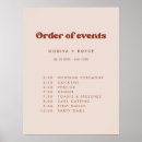Search for order of events wedding posters Modern simple