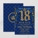 Search for royal blue 18th birthday invitations Elegant
